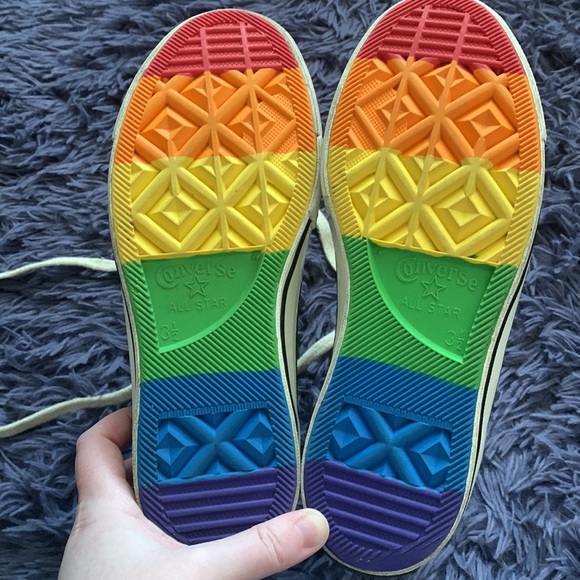 Converses Chuck Taylor Limited edition Miley Cyrus rainbow Women’s size 5.5 - Picture 3 of 6